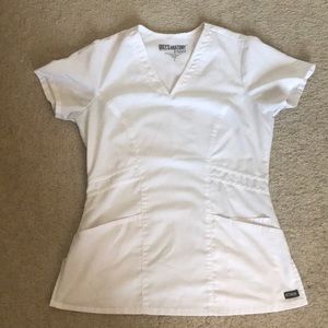 White greys anatomy scrub top
